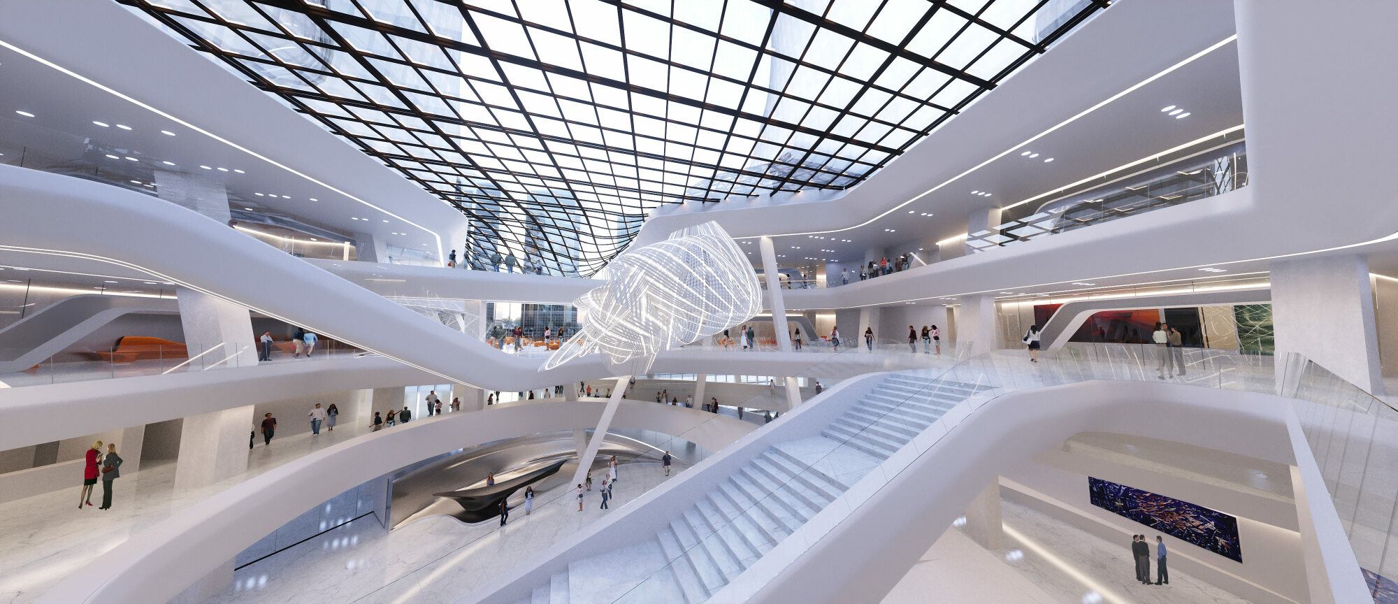 Opus Hotel Building rendering, Dubai (UAE) - ©1998-2014 Stack Studios - Courtesy Zaha Hadid Architects